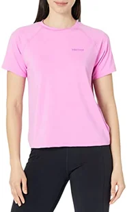 Marmot Damska koszulka funkcyjna Wm's Windridge SS, oddychająca koszulka sportowa z krótkim rękawem, szybkoschnąca koszulka do fitnessu, Wild Orchid, S - Koszulki i topy damskie - miniaturka - grafika 1
