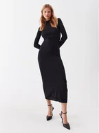 Sukienki - Calvin Klein Sukienka codzienna K20K205755 Czarny Slim Fit - miniaturka - grafika 1