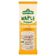 Pieczywo chrupkie - Kupiec Slim Wafle ryżowe ze słonecznikiem 90 g - miniaturka - grafika 1