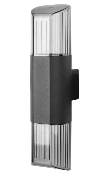 Kinkiet Zewnętrzny LED Lampa Ogrodowa Podwójna LED 2xE27 2x15W IP54 Czarna