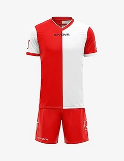 Zestawy męskiej odzieży sportowej - Givova, zestaw combo MC, czerwony/biały, L - grafika 1