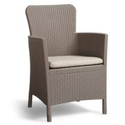 Fotele i krzesła ogrodowe - Rojaplast Miami cappuccino - miniaturka - grafika 1
