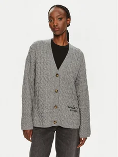 Tommy Hilfiger Kardigan WW0WW42143 Szary Relaxed Fit - Swetry damskie - miniaturka - grafika 1