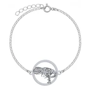 Biżuteria dla dzieci - Dinozaur Gigantozaurus Bransoletka srebro - MEJK Jewellery - miniaturka - grafika 1