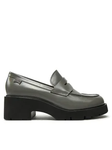 Camper Loafersy Milah K201425-020 Szary - Mokasyny damskie - miniaturka - grafika 1