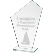 Gadżety dla kibiców - Trofeum szklane grawerowane - miniaturka - grafika 1