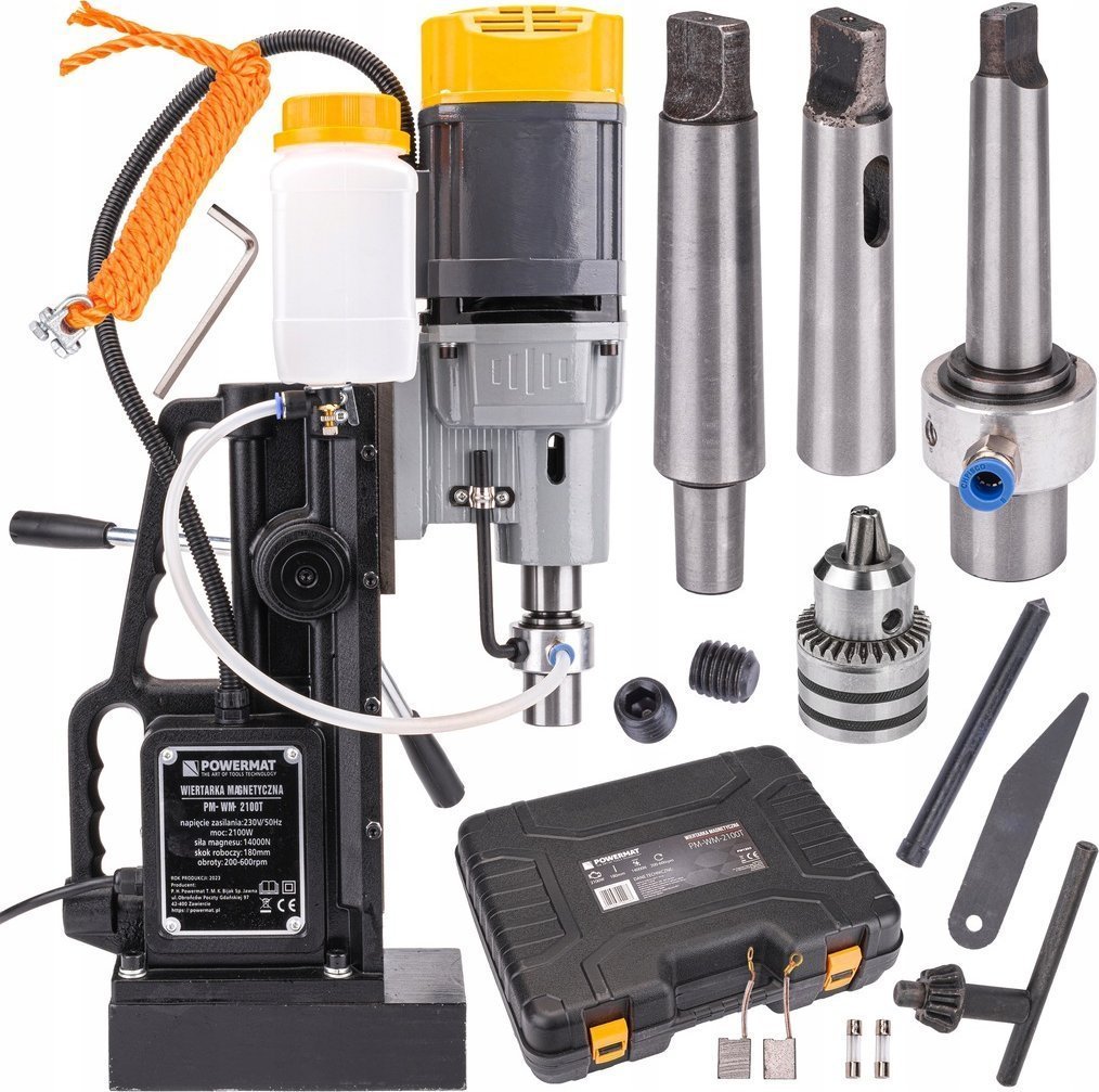Powermat Wiertarka MAGNETYCZNA Gwintarka 2100W 50mm MT3 MT2 PM-WM-2100T