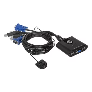 Aten KVM 2 / 1 CS-22U USB- pilot zintegrowane kable - Przełączniki KVM - miniaturka - grafika 4
