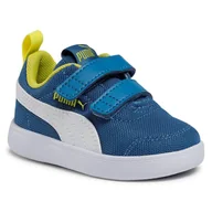 Sneakersy damskie - Puma Sneakersy Courtflex v2 Mesh V Inf 371759 07 Star Sapphire White - miniaturka - grafika 1