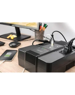 Digitus Zasilacz awaryjny UPS Line-Interactive 800VA/480W AVR - Zasilacze awaryjne UPS - miniaturka - grafika 2