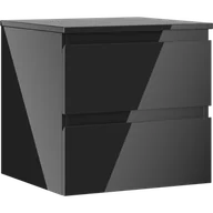 Szafki łazienkowe - Mexen Orio szafka łazienkowa podumywalkowa 50 cm z blatem, 2 szuflady, czarna połysk - 91A10-05047-2-BFFC70 - miniaturka - grafika 1