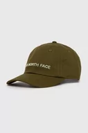 Czapki męskie - The North Face czapka z daszkiem kolor zielony z aplikacją - miniaturka - grafika 1
