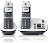 Telefony stacjonarne - Motorola CD5012 DUO white - miniaturka - grafika 1