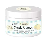 Peelingi i scruby do twarzy - Nacomi Scrub & Wash Piankowy Peeling Kokos-banan 180ml NACO-3559 - miniaturka - grafika 1