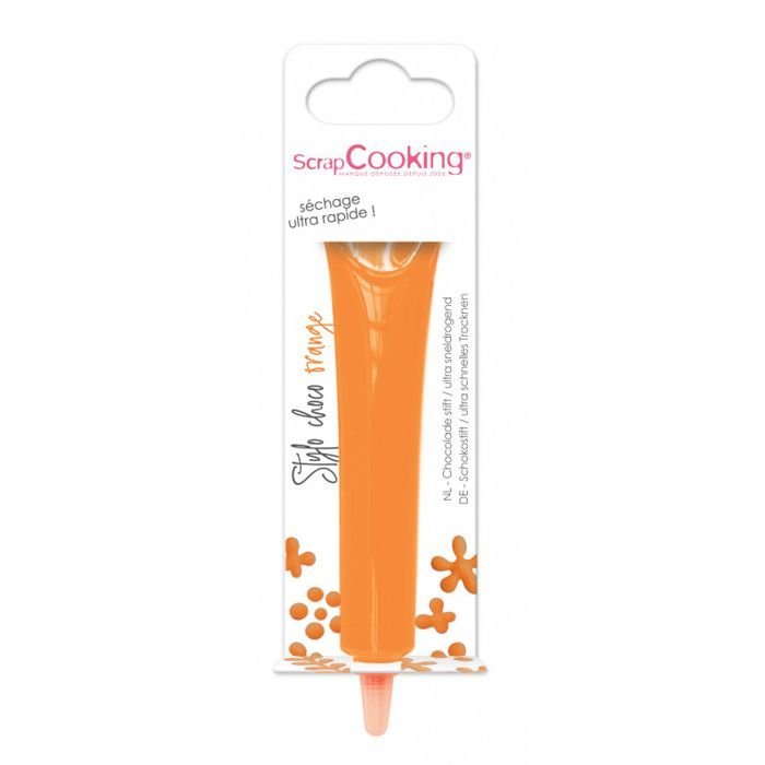 Pióro smak czekoladowy pomarańczowy 25g - Scrapcooking