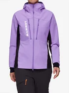 Kurtki damskie - Kurtka softshell damska Mammut Aenergy SO Hybrid Hooded Jacket - lavandin/black - miniaturka - grafika 1