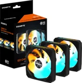 Wentylatory komputerowe - GIGABYTE ventilátor EZ CHAIN RVS FAN 3-PACK, 3x120mm, černá GP-GBT EZRVSFAN1203 - miniaturka - grafika 1