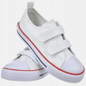 Buty dla dziewczynek - TRAMPKI DZIECIĘCE BIG STAR NA RZEP WYGODNE KAPCIE SZKOLNE OO374009 AW24 - miniaturka - grafika 1