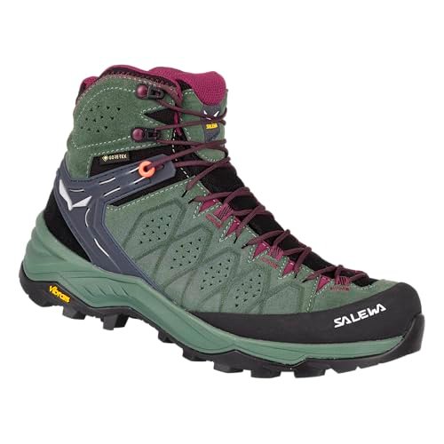 SALEWA Damskie buty trekkingowe Ws Alp Trainer 2 Mid GTX, Duck Green Rhododendon, 9 UK, Duck Green Rhododendon, 43 EU