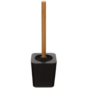 Akcesoria do wc - 5five Simple Smart Szczotka wc z otwartym stojakiem 38 cm kolor czarny 140750N - miniaturka - grafika 1