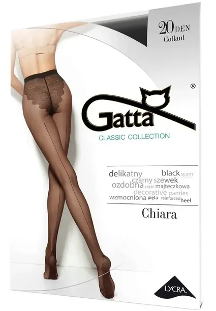 GATTA rajstopy ze SZWEM den CHIARA 01 beige # 3 M