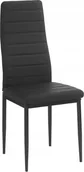 Krzesła - kontrast Krzesło tapicerowane nowoczesne do jadalni salonu Mark5 czarne - miniaturka - grafika 1