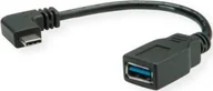 Kable USB - Kabel USB Roline USB-A - USB-C 0.15 m Czarny 11.02.9031 - miniaturka - grafika 1