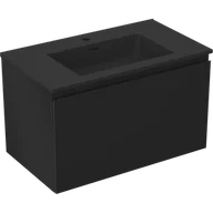 Szafki łazienkowe - Mexen Orio szafka łazienkowa 80 cm z umywalką Otis, 1 szuflada, czarna mat - 91A10-08047-1-BF71-W18M71 - miniaturka - grafika 1