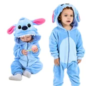 Stroje karnawałowe - Piżama Onesie Kostium Przebranie Śpiochy Disney Stitch Niemowlę 100: 85-90 cm - miniaturka - grafika 1