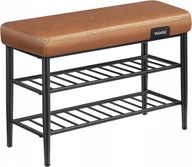 Tapicerowana ławka z szafką na buty loftowa industrialna