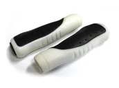 Kierownice rowerowe - CLARKS Chwyty kierownicy CL302 DC3 biało-czarne 5021646014140 - miniaturka - grafika 1