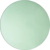 Lustra - BELIANI Lustro okragłe zielone szkło barwione i MDFReplika acja ścienna - miniaturka - grafika 1
