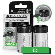 Akumulatory do aparatów dedykowane - Akumulatorki D 6500 mAh LIIBATTERIES LIB510750 (2 szt.) - miniaturka - grafika 1