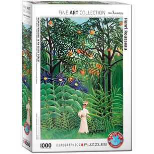 Eurographics Puzzle 1000 Kobieta w egzotycznym lesie, Henri Rousseau 6000-5608 - Puzzle - miniaturka - grafika 3