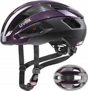 Kaski rowerowe - UVEX Rise CC Helmet, fioletowy/czarny 52-56cm 2022 Kaski szosowe S4100900415 - miniaturka - grafika 1