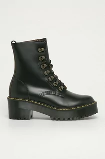 Botki damskie - Dr. Martens Workery skórzane Leona - grafika 1