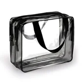 Kosmetyczki, organizery i kuferki - Kosmetyczka przezroczysta torba transparentna podwójna - miniaturka - grafika 1