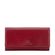 Portfele - Damski portfel skórzany z obszyciem czerwony - miniaturka - grafika 1