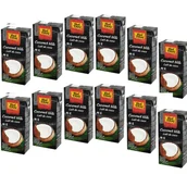 Soki i napoje niegazowane - Mleczko Kokosowe UHT 12 x 1 L 85% ekst. - Real Thai - miniaturka - grafika 1