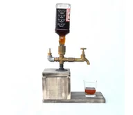 Mydelniczki i dozowniki mydła - Dozownik napojów 30x32 cm złoty/świerk - miniaturka - grafika 1