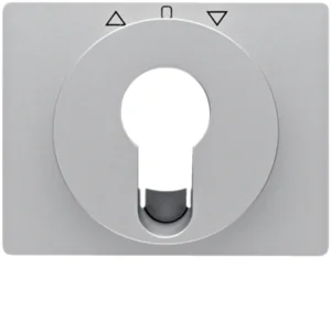 Berker Pokrywa do łącznika żaluzjowego obrotowego na klucz Berker K.5 aluminium - Inne akcesoria elektryczne - miniaturka - grafika 1