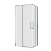 Kabiny prysznicowe - Kabina prysznicowa prostokątna Remix 100 x 80 x 195 cm chrom Sensea - miniaturka - grafika 1