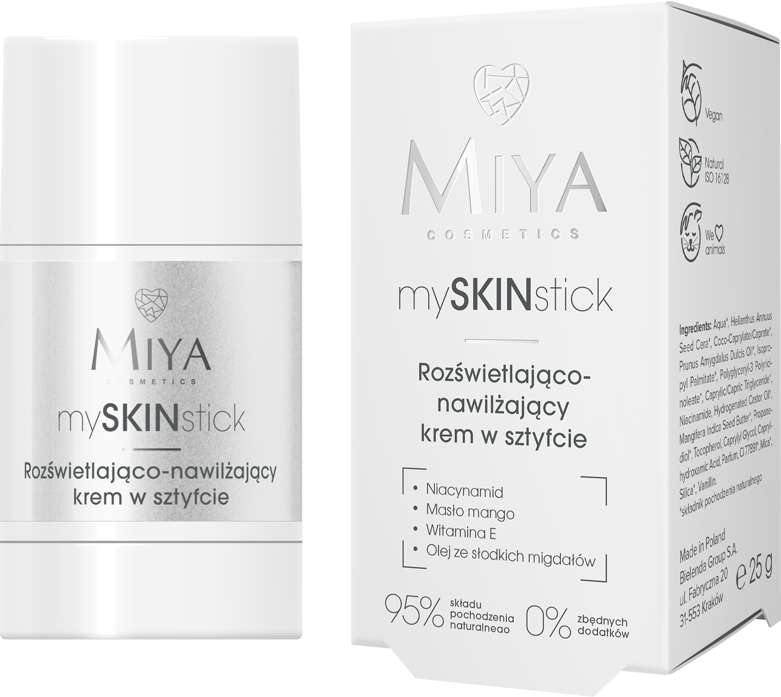 Miya mySKINstick Rozświetlająco-nawilżający krem w sztyfcie