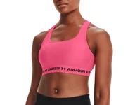 Bluzki damskie - Biustonosz sportowy Under Armour Crossback Mid 1361034 r.XS - miniaturka - grafika 1