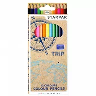 Kredki, ołówki, pastele i pisaki - Starpak, Kredki ołówkowe 12 Kolorów Trip 490922 - miniaturka - grafika 1