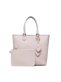 Torebki damskie - Trussardi Torebka Iris Shopper Md 75B01194 Beżowy 8055720223477 - grafika 1