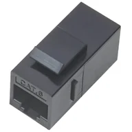 Złącza, przejściówki, adaptery - Łącznik modularny keystone, kat. 6, 2x RJ-45, UTP - miniaturka - grafika 1