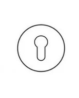 Szyldy i rozety - ROZETA OKRĄGŁA VDS WKŁADKA R68F KOLOR MIEDŹ-SATYNA - miniaturka - grafika 1