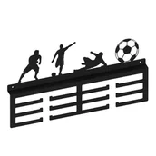 Piłka nożna - Wieszak WS81, PIŁKA NOŻNA, czarny strukturalny - miniaturka - grafika 1