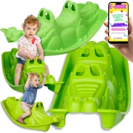 Place zabaw - HUŚTAWKA OGRODOWA DLA DZIECI BUJAK KOŁYSKA DO OGRODU ZABAWKA PREZENT DLA DZIECKA + EBOOK - miniaturka - grafika 1